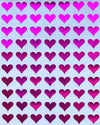 Royal Green 1/2 Inch Colorful Heart Sticker Labels Sheets Diy Scrapbooking Stickers For Gifts, Stationery, Arts & Crafts 13Mm, 1750-Pack (Metallic Pink)
