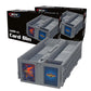 Bcw Collectible Card Bin - Holds Up To 1600 Cards - 2 Pack Gray | Large Card Storage Box For Loose Trading Cards | Pokemon, Mtg,