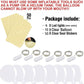 Warm White Led Balloons 6Set Light Up Balloons Clear Bobo Balloons With String Lights For Party, Birthday, Anniversary, Wedding, Christmas(Warm White)