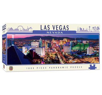 MasterPieces Cityscape Panoramics 1000 Puzzles Collection - Las Vegas 1000 Piece Jigsaw Puzzle