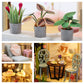 Lannso DIY Dollhouse Miniature Wooden Furniture Kit  Doll House Kit with Dust Proof Cover and Music Box  Mini Handmade Wooden Dollhouse Toys for mature-themed Gift (M2111)