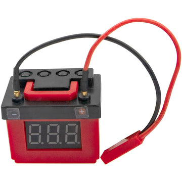 Hircqoo Rc Low Voltage Alarm Lipo Battery Tester Simulation Decoration Accessories Compatible With Traxxas Trx4 Axial Scx10 Rc4W