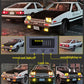 Mzexoma 1/24 Diecast Cars Initial D Toyota Trueno AE86 Car Model, Sports Car Toys for Kids and Adults,Pull Back Vehicles (Black-
