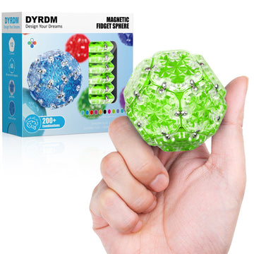 Dyrdm Magnetic Fidget Sphere 12 Pcs, Magnetic Fidget Toy, Desk Toys For Office And Stress Relief & Anxiety For Adults, Magnets S