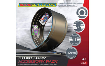 Scalextric Micro Stunt Loop The Loop Track Extension Pack 1:64 Slot Car Race Track G046