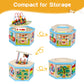 FOPNETS Wooden Activity Cube 9-in-1 Montessori Toys for Toddlers 1+ Years - Educational Learning Gift Bead Maze & Shape Sorter