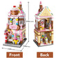 Qman Girls Building Blocks Toy Dream Dessert House Building Kit Street-View Construction Educational Toy For Girls Age 6-12 And Up (344 Piece)