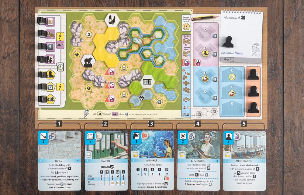 Capstone Games Ark Nova: Marine Worlds Expansion - Strategy Board Game for 1-4 Players, Ages 12+, Cardstock Material