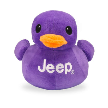 Jeep Text Logo Stuffed Animal Plush Duck Purple -Perfect Enthusiasts You'Ve Been Ducked (Purple)