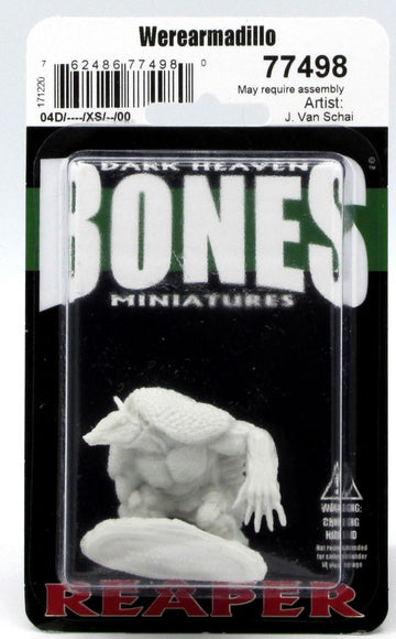 Reaper Miniatures Werearmadillo #77498 Bones RPG D&D Mini Figure