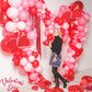 Paready Hot Pink Balloons Set - 60 Pcs 12" Latex & Confetti Balloons for Birthday, Wedding, Baby Shower, Valentine's Party Decorations