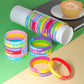 Chrorine Happy Birthday Rubber Bracelets 12 Styles Silicone Wristbands For Classroom Birthday Party Favors 72 Pieces