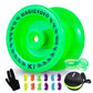 Magicyoyo Responsive Yoyo K1 Plus Glow In The Dark Green Yoyo For Beginner Kids, Plastic Abs Yoyo With Yoyo Glove+Yoyo Bag +12 R