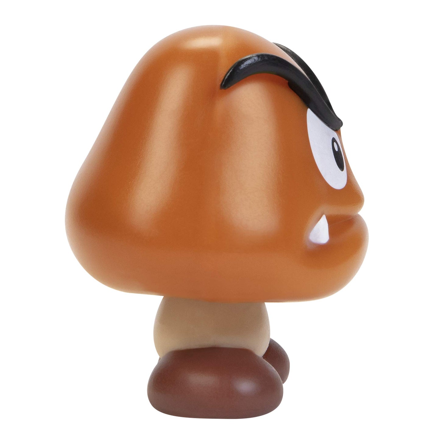 Super Mario Goomba Action Figure - 2.5 Inch Brown Collectible Toy, Model 405374, Plastic