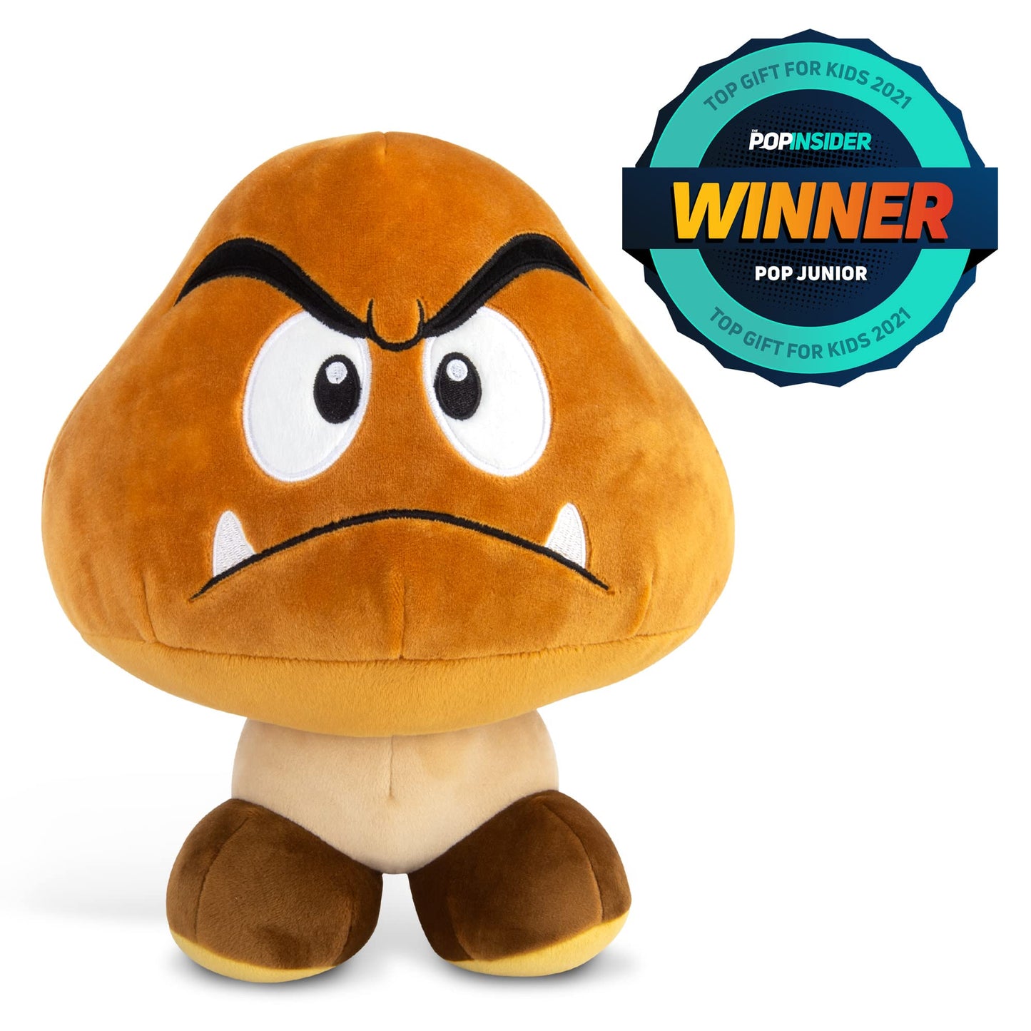 Club Mocchi Mocchi Nintendo Super Mario Plush - 15" Brown Squishy Goomba - Collectible Plush Toy T12990