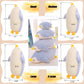 Dentrun Penguin Stuffed Animals Bulk, Cute Penguin Plush Doll Play Toys For Kids Girls Boys Adults Birthday Xmas Halloween Present Adorable Soft Plushies, 12.20/18.11/22.44/25.98 Inchs, Blue, Black