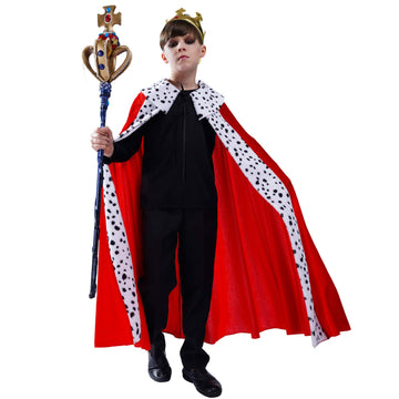 Dsplay Kids Regal King Cape Costume (4-6Y)