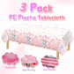 3 Pack Baby Shower Tablecloths Elephant Plastic Rectangle Baby Shower Table Covers For Boy Girl Gender Reveal Birthday Baby Show