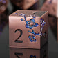 DNDND Metal Dice, 7 PCS Heavy Solid Metallic Flower DND Dice Set with Grogeous Gift Case for D&D Dungeons and Dragon Tabletop Ga