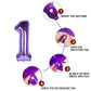 1 Number Balloon Purple 40 Inch Big Foil Mylar 1St Balloons For 1 Year Old Boy Girl Birthday Party Decorations Wedding Anniversa