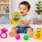 Kidzfun Baby Rattle Toy Set For Infants | 5 Pcs Colorful Musical Rattle & Teether Toys | Bpa Free Hand Grip Sensory Toys For New