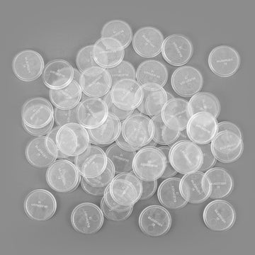 100Pcs Miniature Bases With 120Pcs Adhesive, 25Mm/0.98Inch Clear Round Plastic Model Bases For Gaming Miniatures Or Wargames Boa