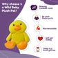 Wild Baby Yellow Duck Weighted Stuffed Animals - Microwavable Animals With Lavender, 12 Inch Heatable Plush For Kids - Soft, Cuddly, Warming Stuffed Animal For Baby - Gift Box Ready