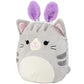Squishmallows Original 10-Inch Plush Tally The Easter Cat - Soft Grey Stuffed Animal Toy for Kids, Girls & Boys - Collectible Model SQER01066