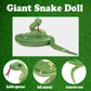 Mukouxun 112 Inch Stuffed Anaconda - Green Kids Plush Snake Toy with Prank Props