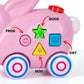 Artcreativity Bunny Pull Toy – Interactive Pull Music Toy For Toddlers With Lights, Easter Music For Kids, And 4 Animal Sounds – Fun Learning Toy With Shapes & Colors For Boys & Girls