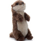 The Petting Zoo River Otter Plush Toy, 6" Brown Stuffed Animal, Recycled Material, Model 421020 - Perfect Gift for Kids
