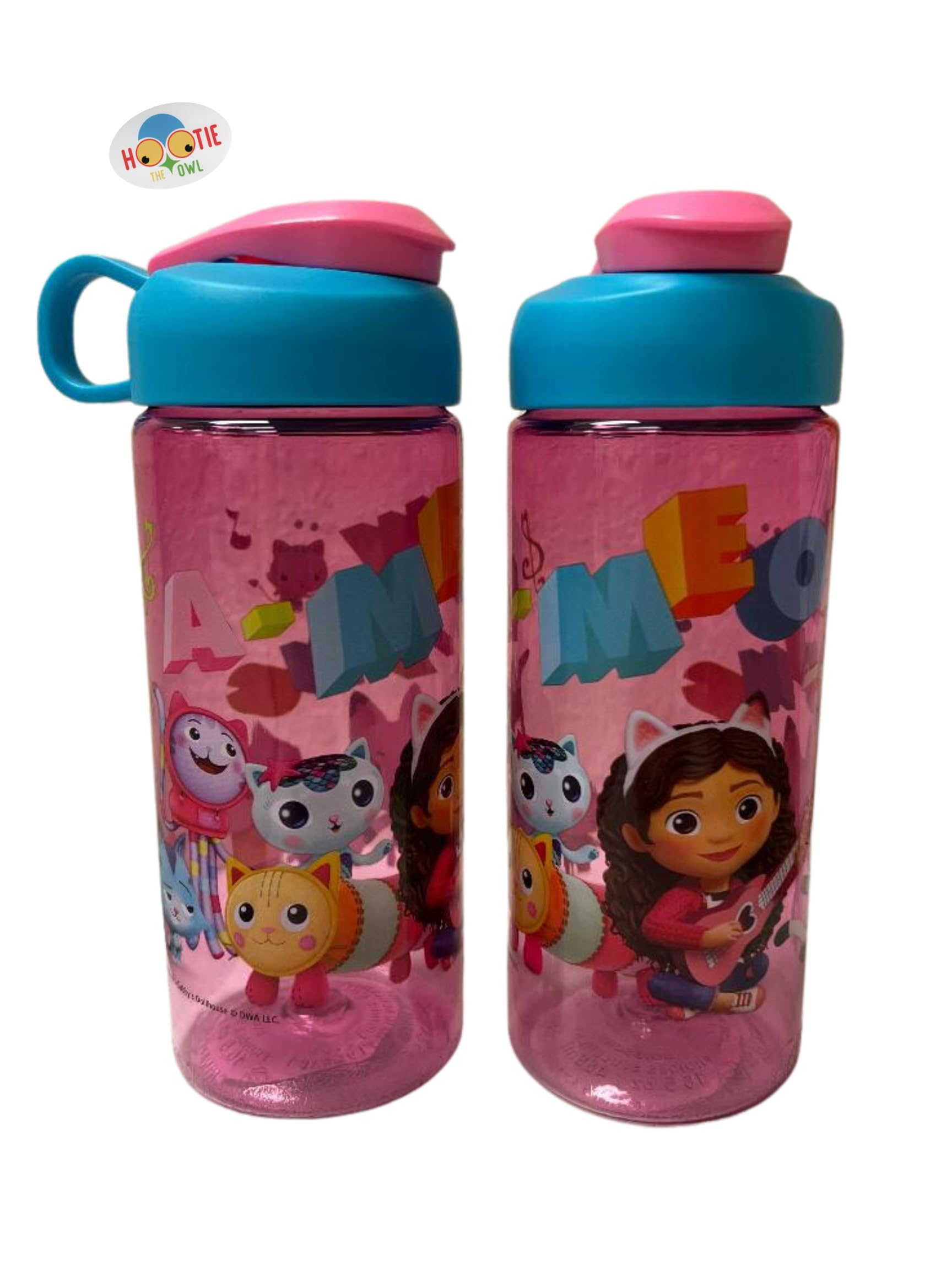 Lunch Money Gabby'S Dollhouse Set Of 2 Bpa-Free Kids Water Bottle 16.5Oz Sullivan Bottle