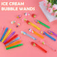 48 Pieces Mini Ice Cream Bubbles Wands Ice Cream Theme Party Favors Party Supplies Decorations For Kids Adults Goodie Bag Filler