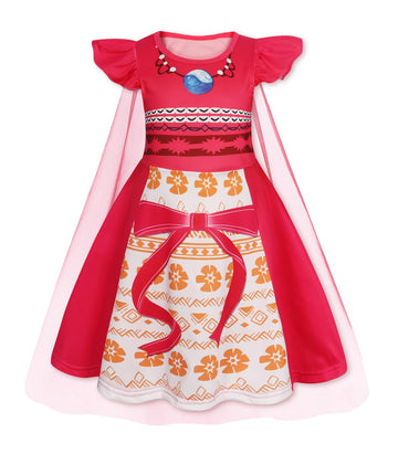 Wonderbabe Adventure Princess Girls Costume With Movie Role Play Little Girls Halloween Birthday Party Dress Up Size 6-7T
