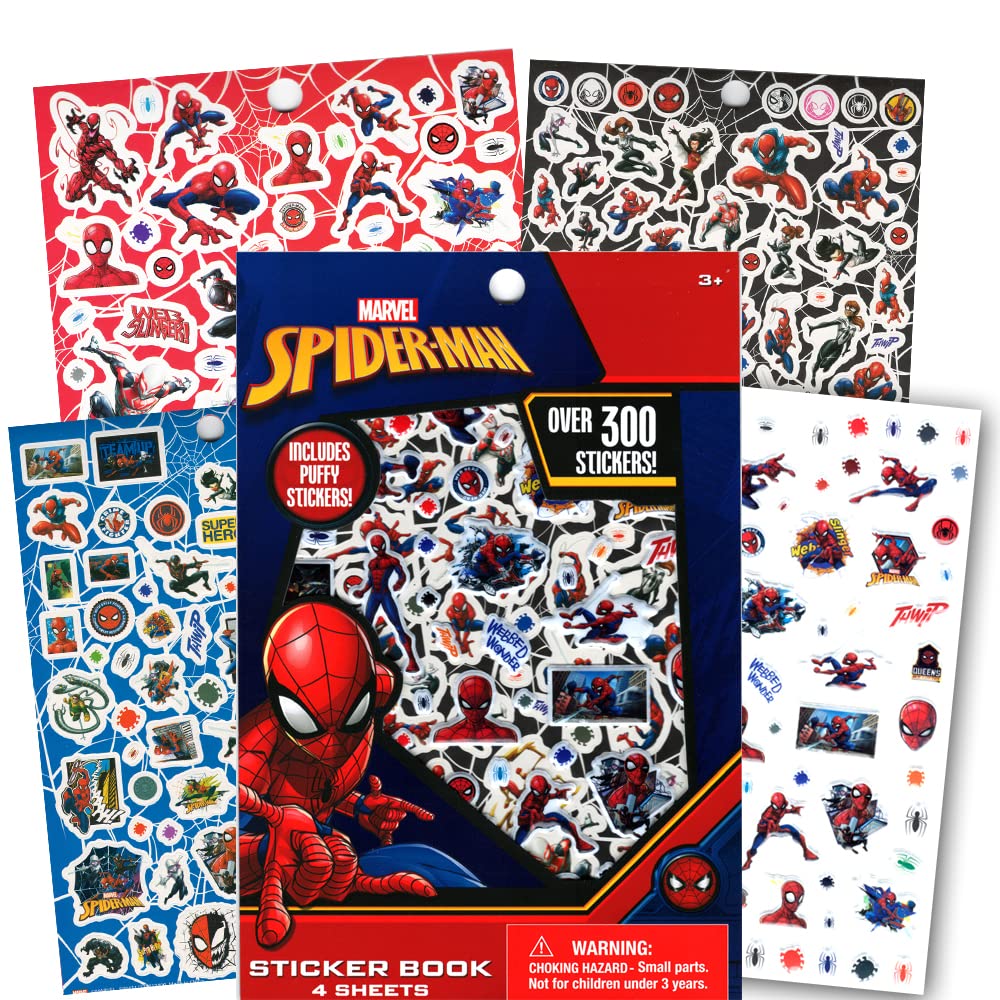 Spiderman Coloring And Activity Books Bundle With Imagine Ink Coloring Book, Stickers, And More