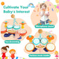 Kids Drum Set Baby Drums - Drum Set For Toddlers 1-3, 4 Beats Flash Light Baby Drum With Microphone & Without Drumsticks, Baby D