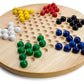 All Natural Wood Chinese Checkers With Wooden Marbles By Brybelly
