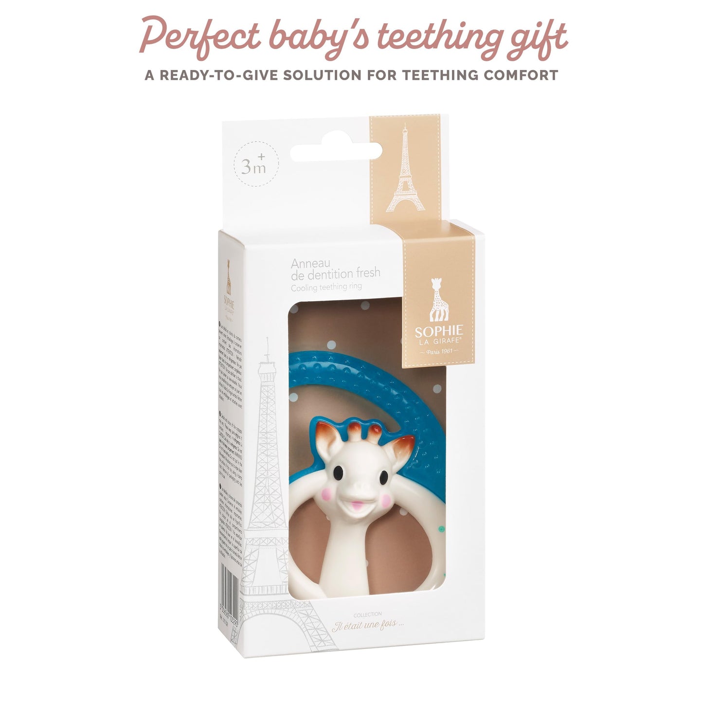 Sophie La Girafe | Colo'Rings Teether | Light & Easy To Grasp | Awaken All 5 Senses