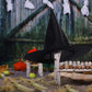2 Packs Halloween Witch Hats Witch Costume Accessory for Halloween Party, Black