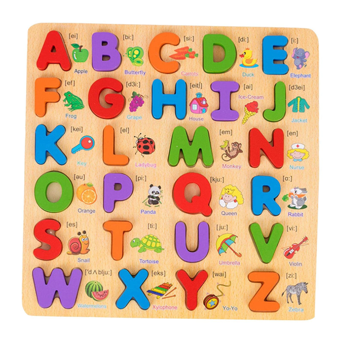 Bnf Letter Puzzles Best Gifts Colorful Puzzle Board Set Toddlers Babies Uppercase Letter Baby | Toys For Baby | Developmental Ba