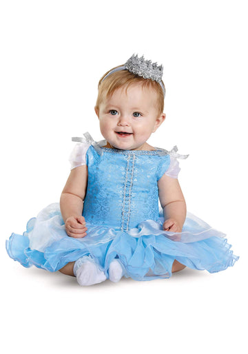 Disney Baby-Girls Disguise Cinderella Prestige Infant Costume, Blue, 6-12 Months