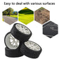 White 1:8 RC Buggy Hex 17mm Double 6 Spoke Wheels Rubber Tires with H Pattern
