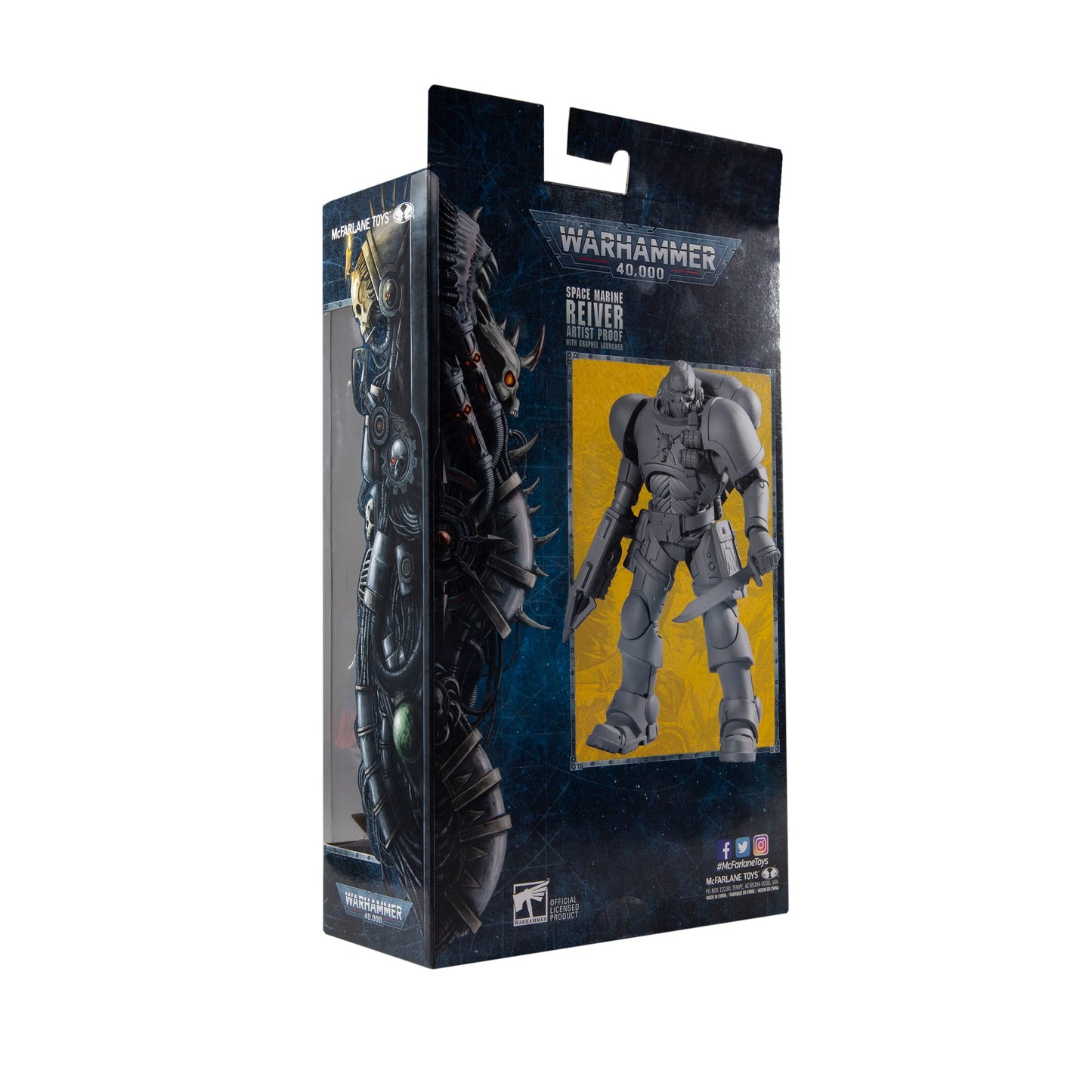 McFarlane Toys Warhammer 40,000 Space Marine Reiver (Artist Proof) with Grapnel Launcher & Base 7 Action Figure