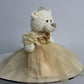 KINNEX COLLECTIONS SINCE 1997 20 Quince Anos Quinceanera Last Doll Teddy Bear with Dress (Centerpiece) ~ B16631-34G (Champane)
