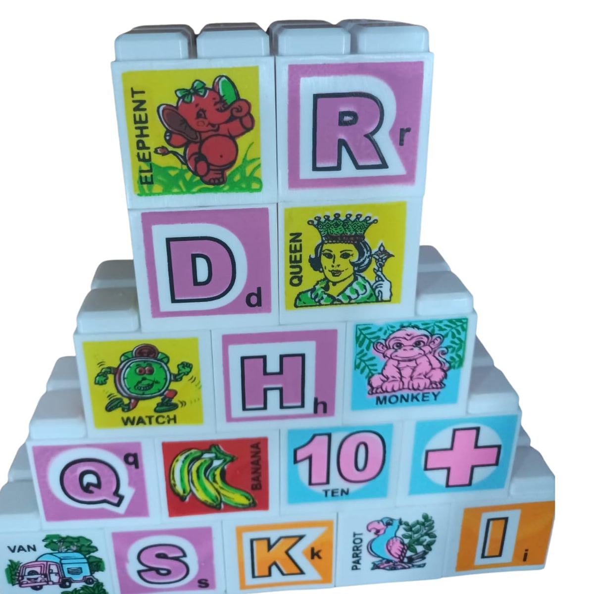 Learning Alphabet Blocks, 16 ABC 123 Cubes, Educational Gift Toddlers