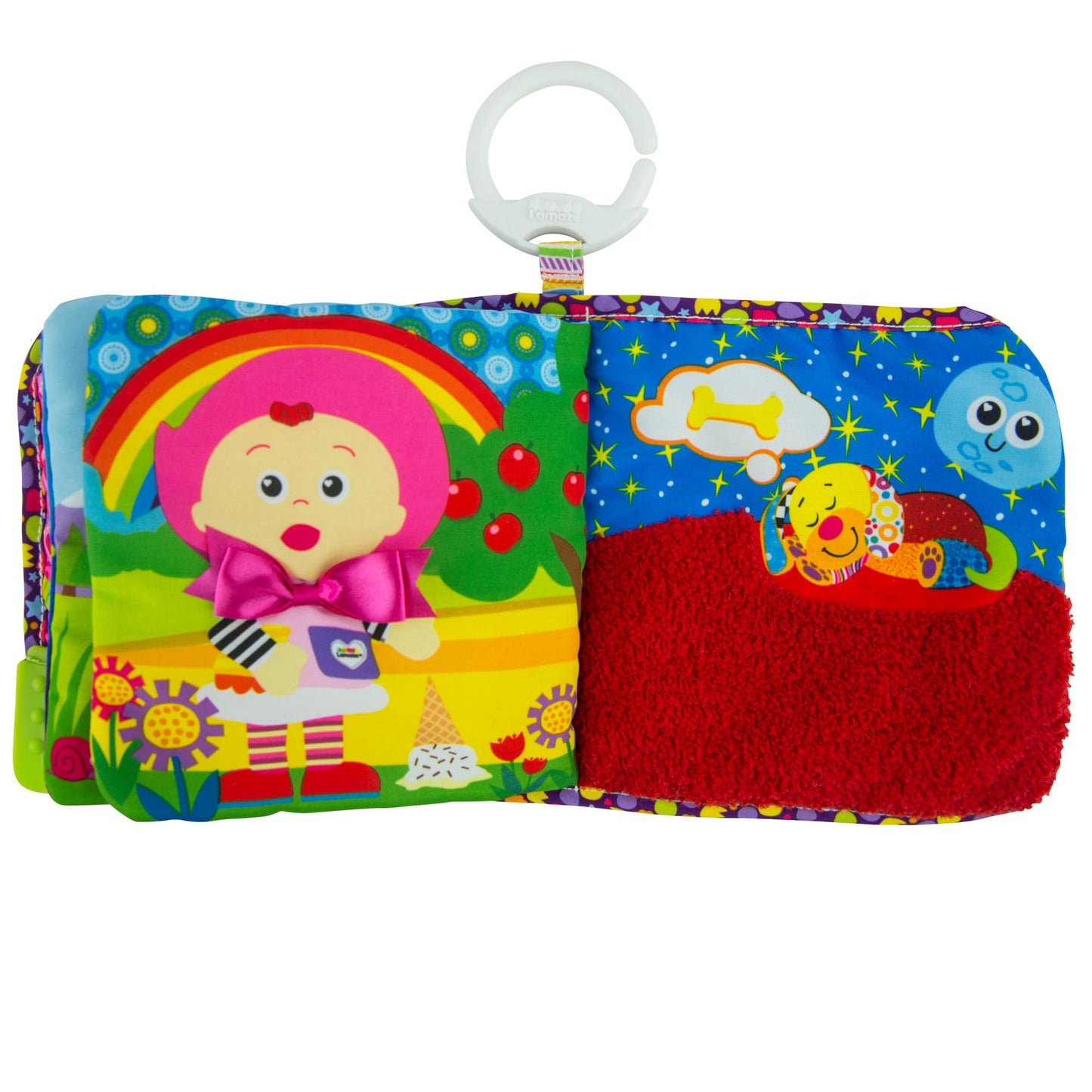 Lamaze Fun with Feelings Soft Baby Book - High Contrast Baby Book with Crinkly Cloth Pages - Sensory Books for Babies Ages 9 Mon
