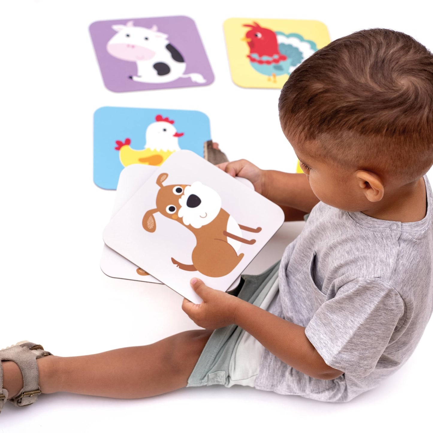 Banana Panda Suuuper Size Memory Matching Kids Game - Includes 24 Extra-Large 6    X 6    Cards - Match The Animals Or Use As Fl