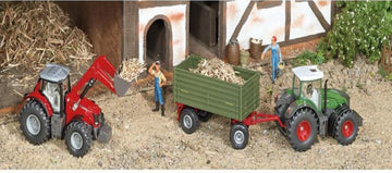 Siku 1985 Farmer Massey Ferguson With Front Loader, Red