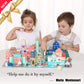 Wooden Building Blocks Set, City Construction Stacker Stacking Preschool Learning Educational Toys, Toddler Toys For 3+ Year Old Boy And Girl Gifts