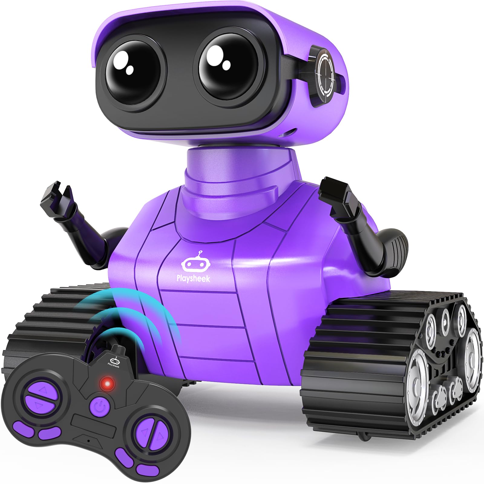 Playsheek Robot Toys Remote Control Robot Toy Rechargeable Emo Robot ...